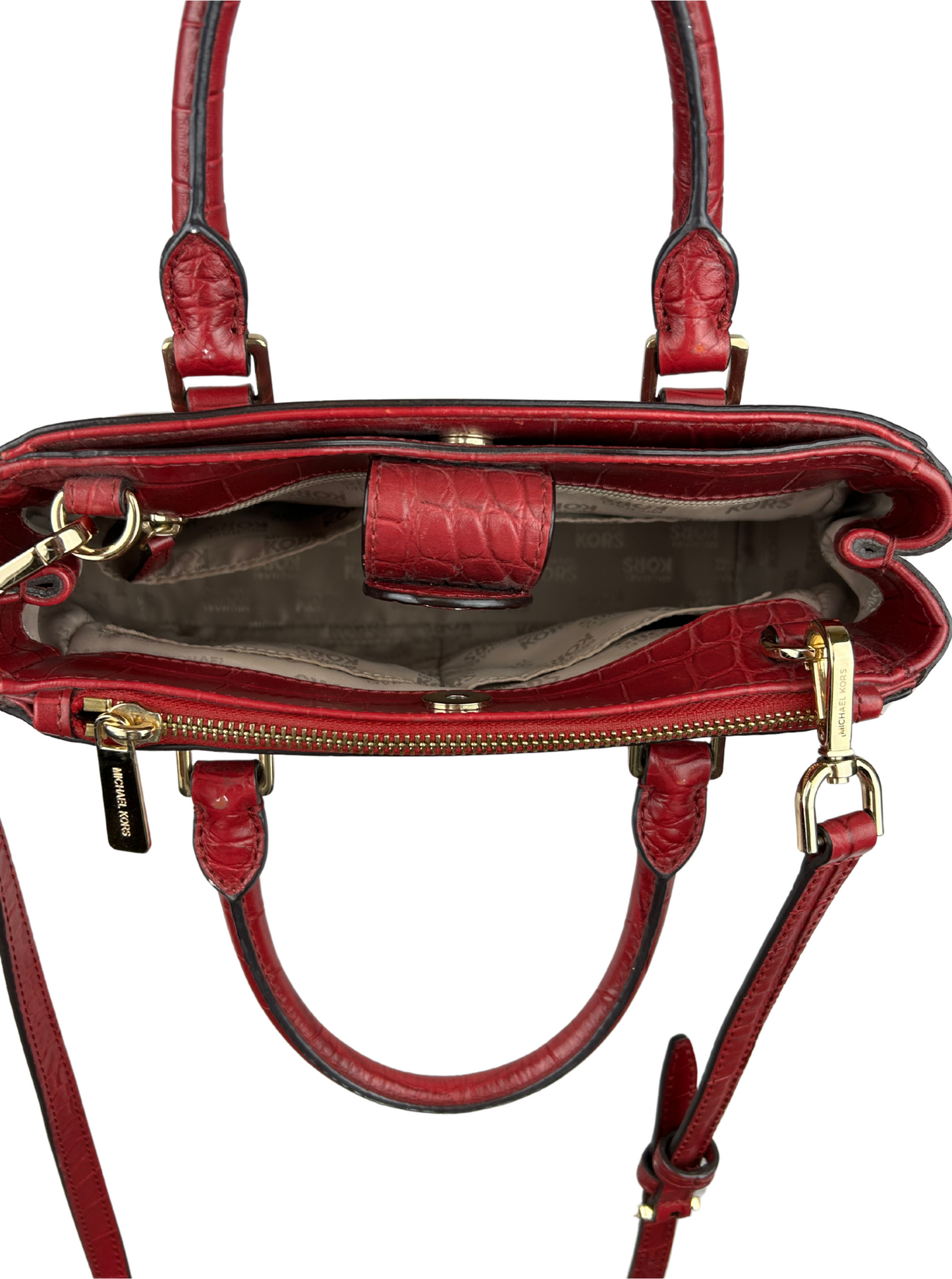 Michael Kors Embossed Leather Bag